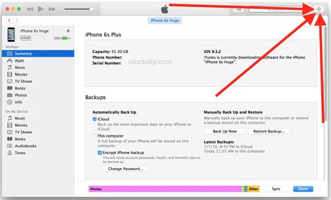 Update iOS via iTunes on Computer