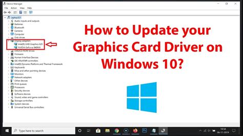update my video card driver windows 10