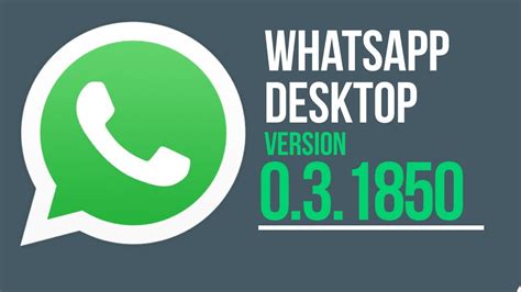 update whatsapp desktop