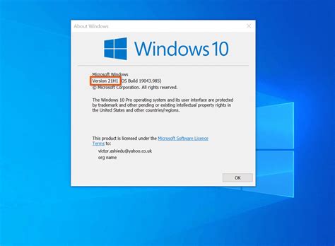 update windows 10 version