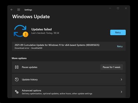 update windows 11 download error