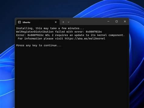 update wsl 2 kernel