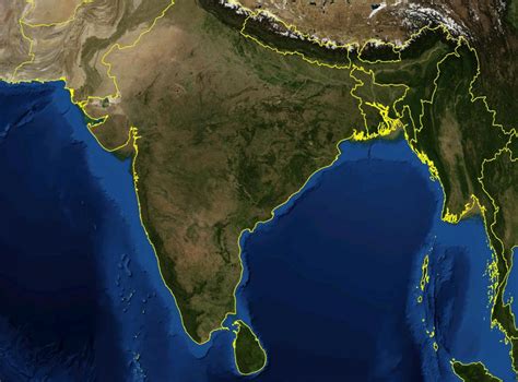 updated satellite map of india