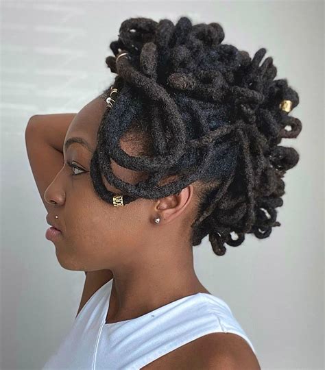  79 Ideas Updo Hairstyles For Medium Length Locs Hairstyles Inspiration