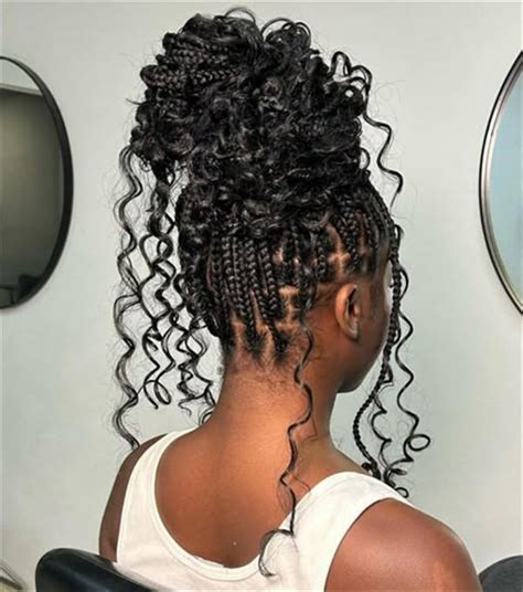Updo With Braids And Curls