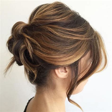 This Updos For Medium Length Thin Hair With Simple Style