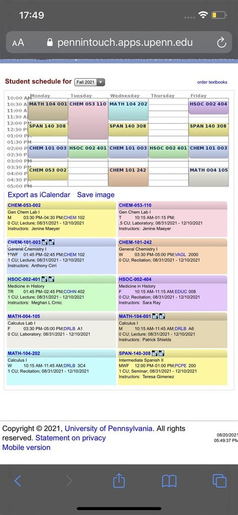 5 Ways UPenn Schedule Classes