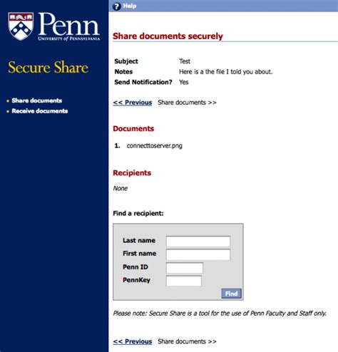 UPenn Secure Share Files Easily