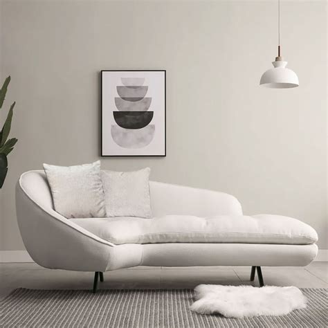 Popular Upholstered Sofa With Chaise Longue For Small Space