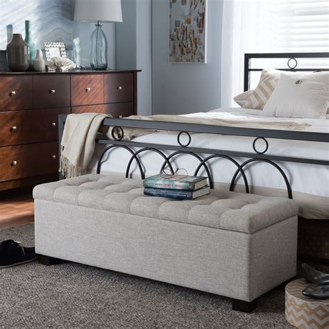 Varian Upholstered Storage Bench & Reviews Birch Lane