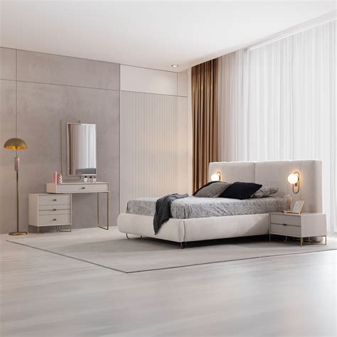 Upholstered King Bedroom Set With Storage
