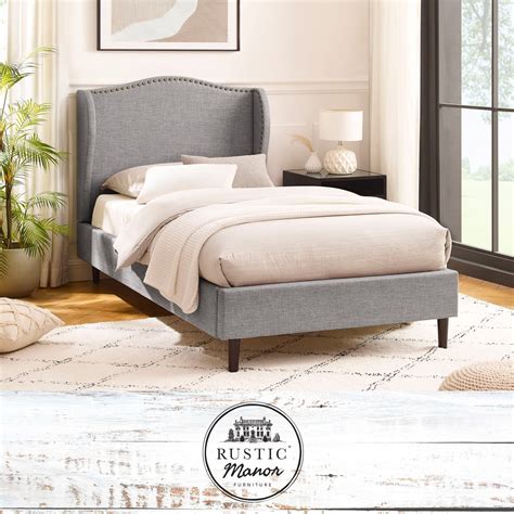 Upholstered Platform Bed Twin