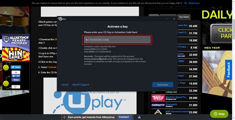 uplay key activation steam