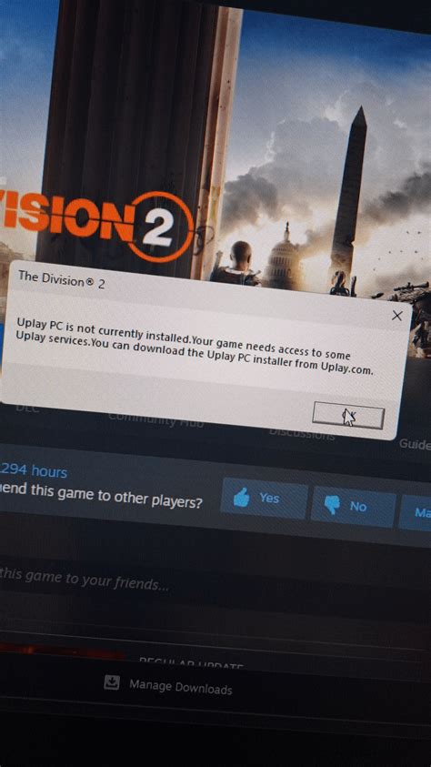 uplay pc is not currently installed your game