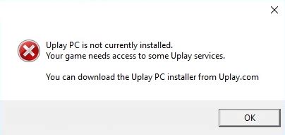 uplay pc is not installed