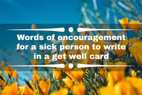 uplifting words for the sick