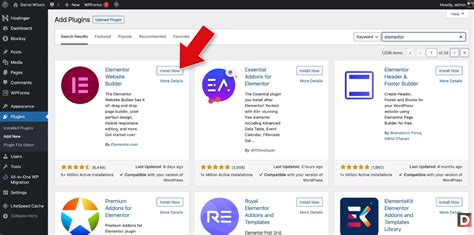 upload template wordpress