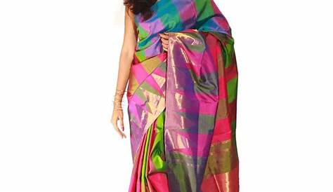 Uppada Multi Color Silk Saree Buy Uppada Multi Color