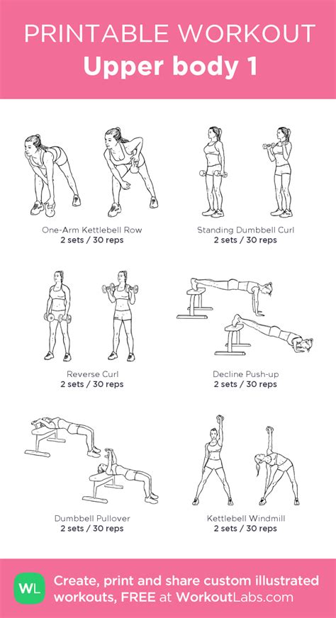 Upper Body Exercises With Weights Pdf