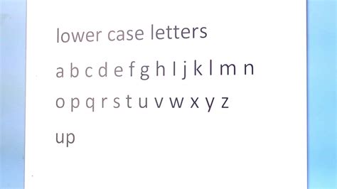 upper case number example