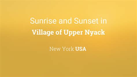 Upper Nyack Village
