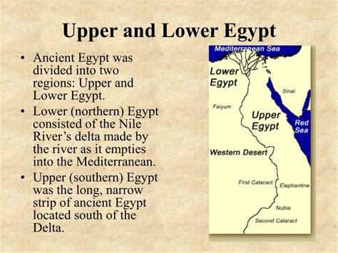 Upper Vs Lower Egypt