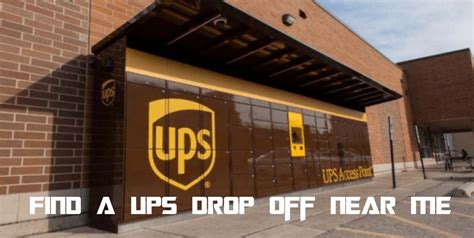 ups drop off point near me phone number