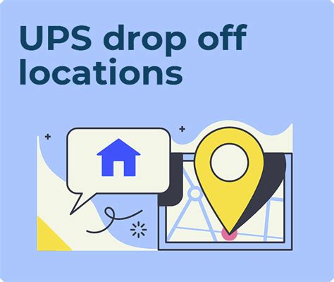ups drop off store near me map