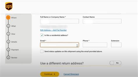 ups email to print