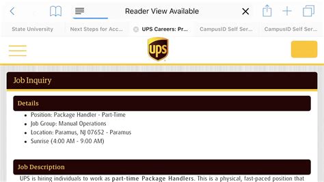 ups employment opportunities official site