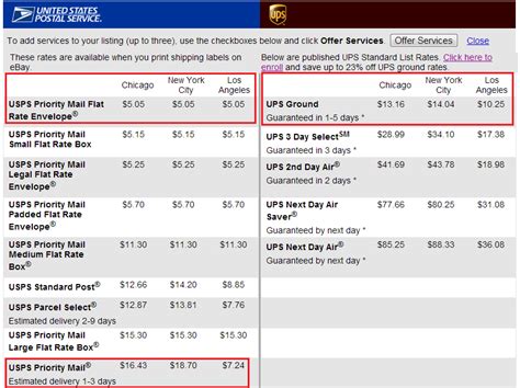 ups estimated shipping cost by weight