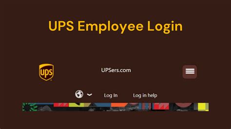 ups login employee