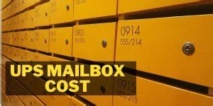 ups mailbox service cost