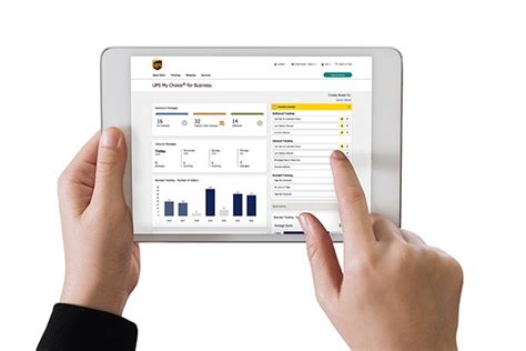 ups my choice tracking dashboard