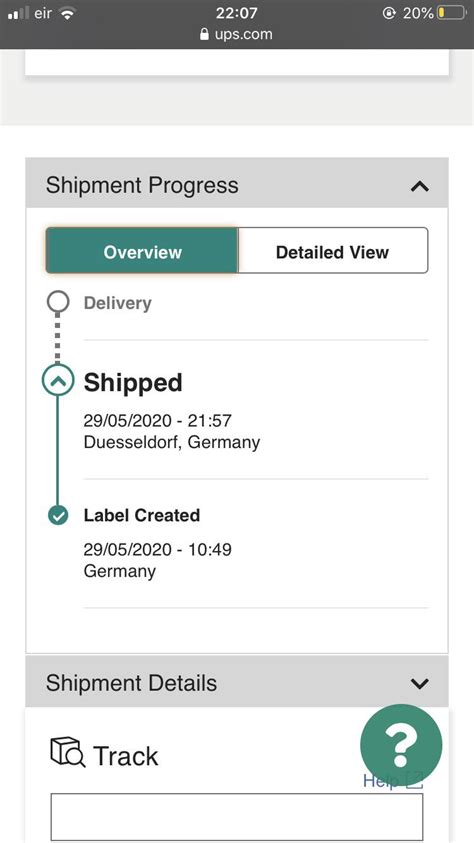 ups parcel tracking ireland