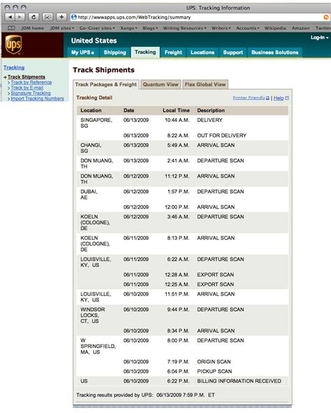 ups tracking from china