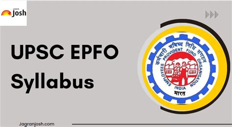 upsc epfo syllabus official