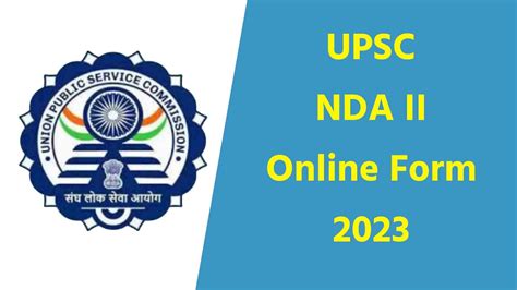 upsc nda online form 2024