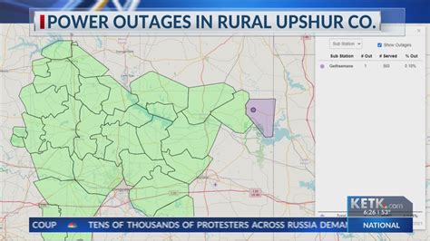 upshur rural electric outage map