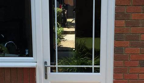 Upvc Back Door Designs White With Charcoal Design Glass In