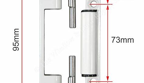 Upvc Door Hinges UPVC Flag Hinge Avocet ET3D Triad Adjustable For