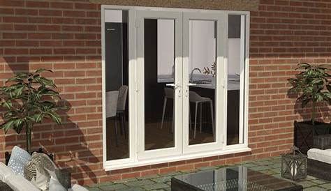 Upvc French Doors With Side Windows ROSEWOOD UPVC FRENCH DOORS WITH SIDE WINDOWS In
