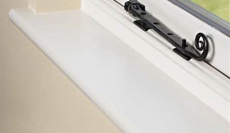 White uPVC Window sill, (L)1m (W)150mm Departments DIY