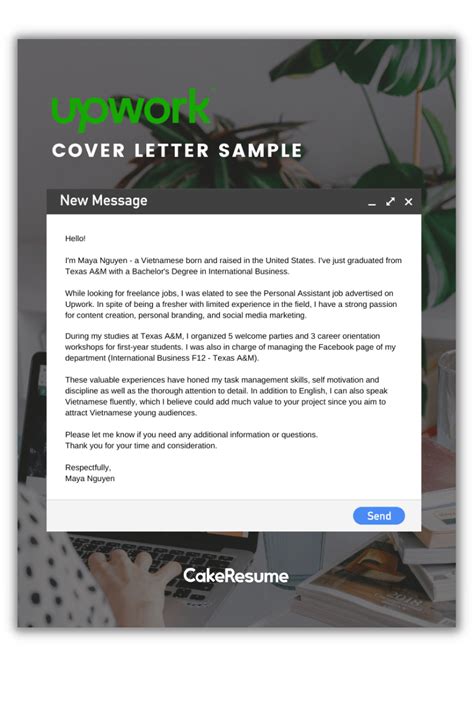 upwork designer cover letter