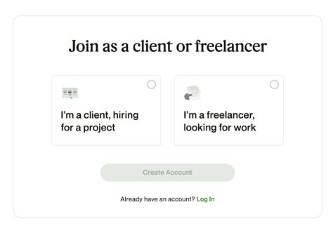 upwork sign up as client