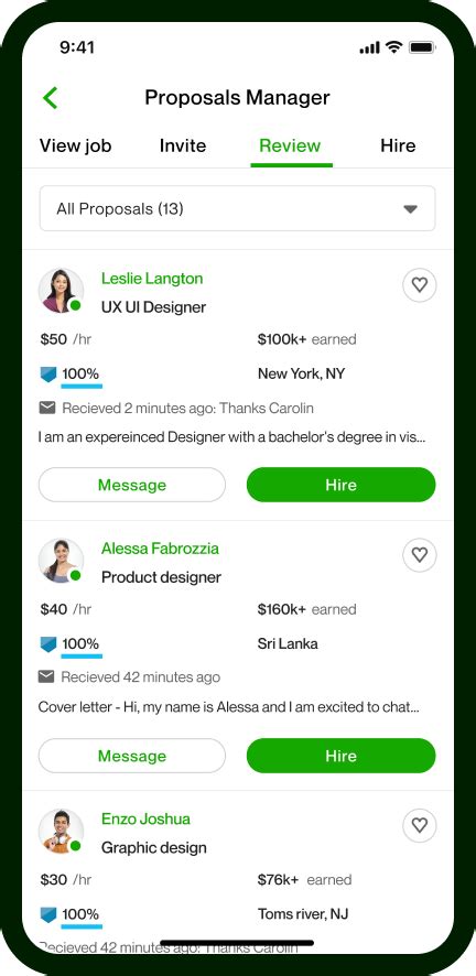 upwork talent app