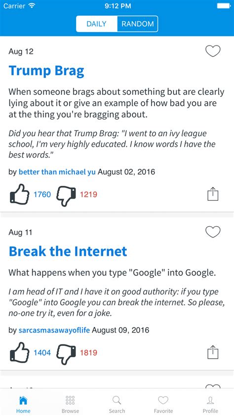 Urban Dictionary Tout