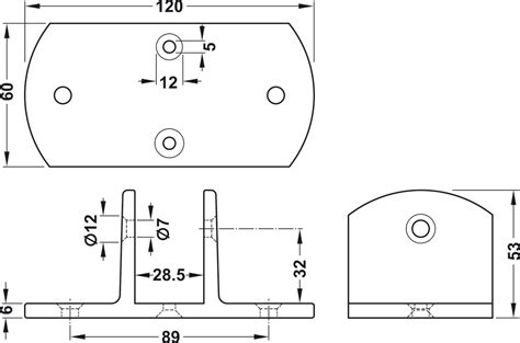 Urinal Divider Bracket