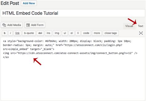 url to embed code