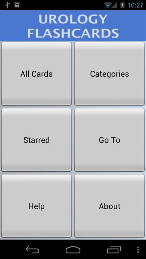 Urology Flashcards App